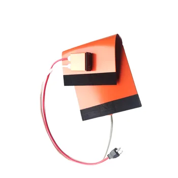 

255*520*1.5mm 230v 800w Silicone Heater for warm the spools 1500mm lead wire
