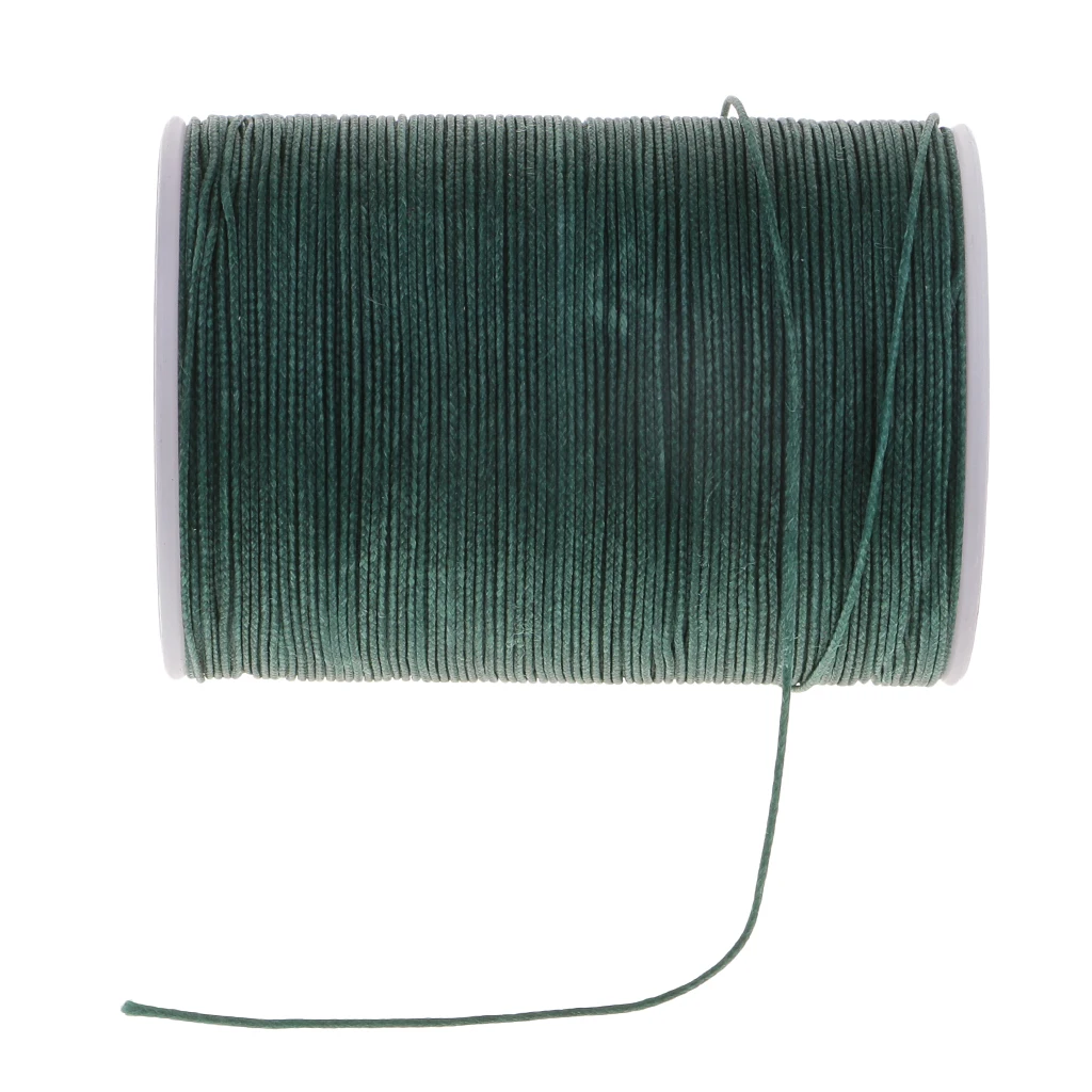 142 Yards 0.5mm Round Polyester Waxed Thread Cord Leather Sewing Hand Stitching Jewelry Craft