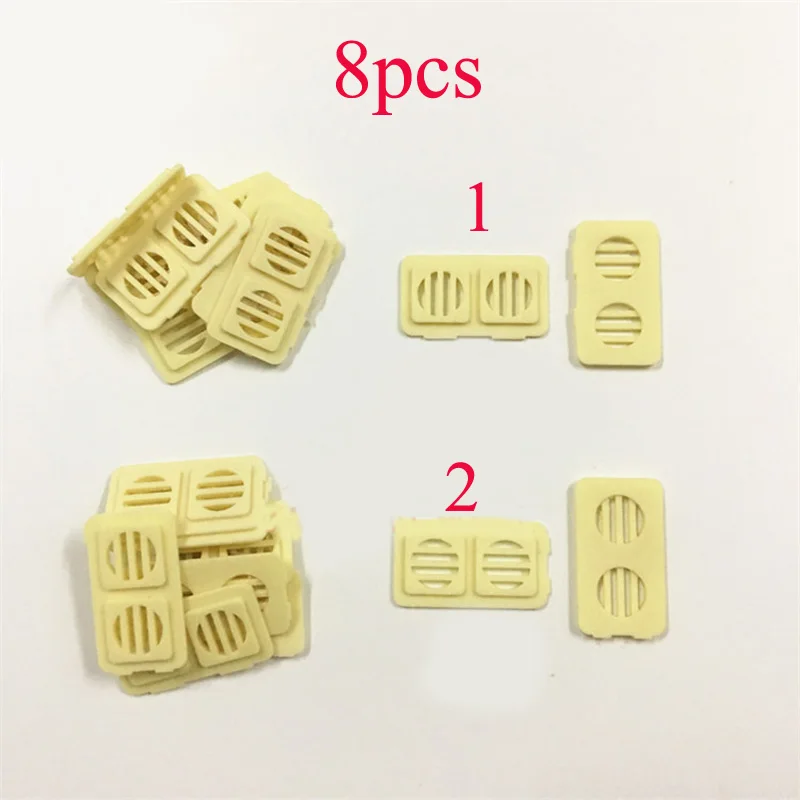 

8PCS Resin Decoration Parts Two-hole Square Porthole 27x16mm Side Scuttle Thickness 1mm Mini Portholes for RC Simulation Boats
