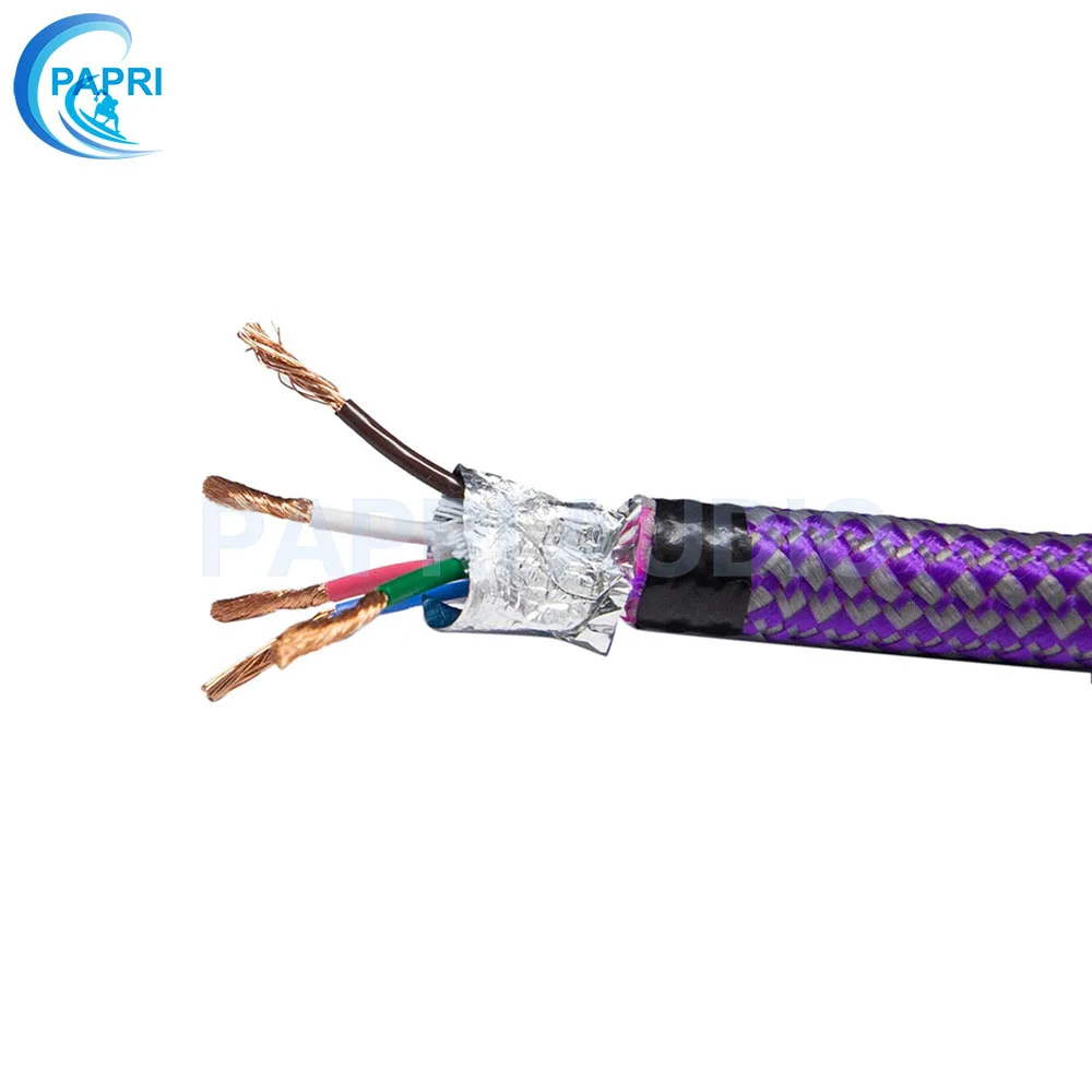 PAPRI MPS SGP-148AC 6N OCC 99.99997% монокристалл меди 5-core 2.0MM2 AWG14 для аудиопроигрыватель DCA лампового усилителя