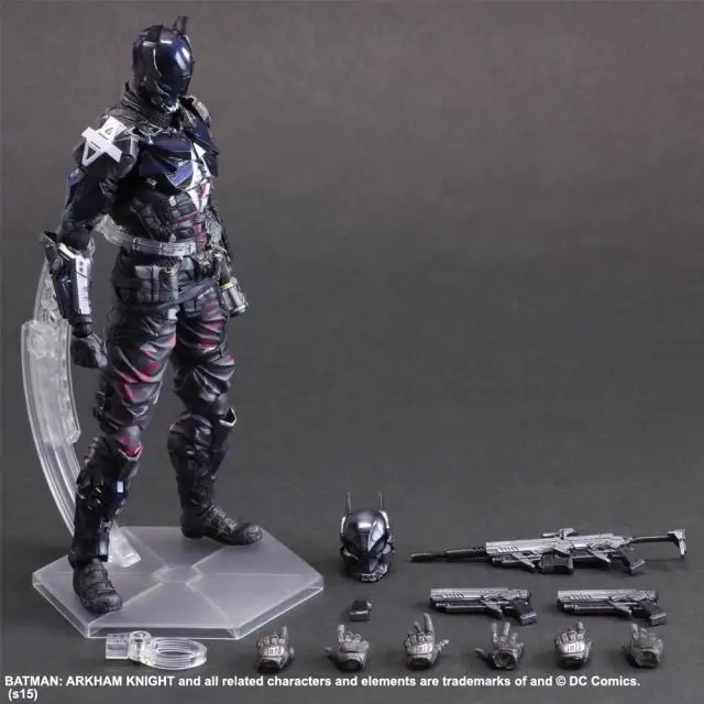 Chanycore Bat Man Arkham Knight 27cm 1pcs Action Figure DC Comic Play Arts Kai Batman Anime Collect