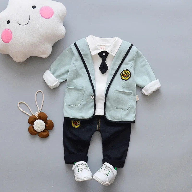 

Baby Boy Girl Clothing Set High Qulity Cotton Kids Toddler Clothes Letter Hooded Suit For Boy Infant Long Sleeve 1-4Years Spring