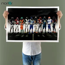 HD Impreso Futbol Club de jugadores de fútbol Americano Moderno de la Lona de Arte de La Pared Cartel de La Moda Moderna de la Lona Impresa Pintura Sin Marco
