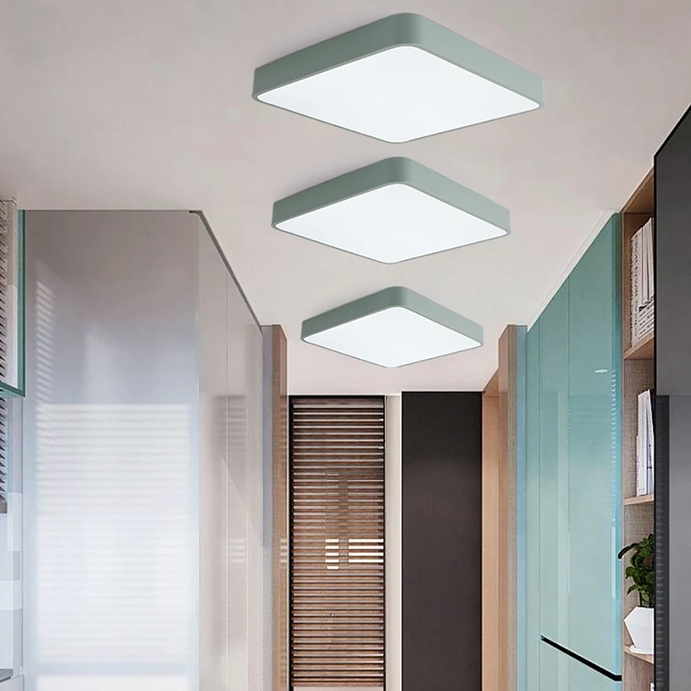 

Zerouno Ceiling Lighting Accessory Kitchen Led Ceiling Light 5cm Ultra Thin Multi Color Modern Ceiling Lamp lampada Room Light