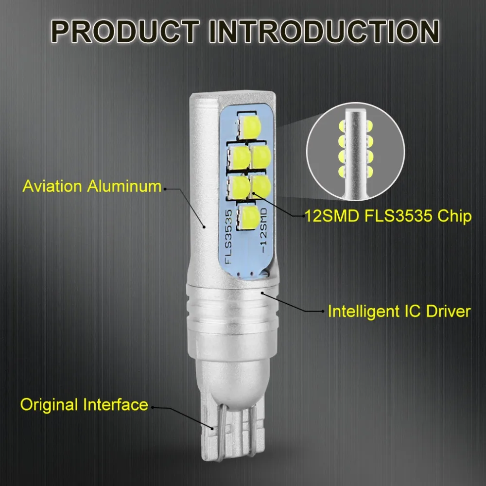 2 шт. T15 W16W светодиодный светильник Canbus без ошибок 920 921 912 6000 лм Автомобильный задний светильник автомобильный резервный тормоз стояночный светильник K 12V 24V