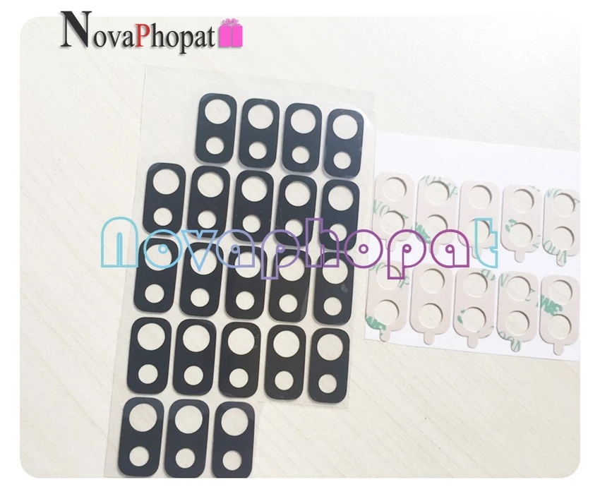 10PCS Novaphopat Black New back big rear camera glass lens for Samsung Galaxy J8 2018 J810F J810G with sticker | Мобильные телефоны