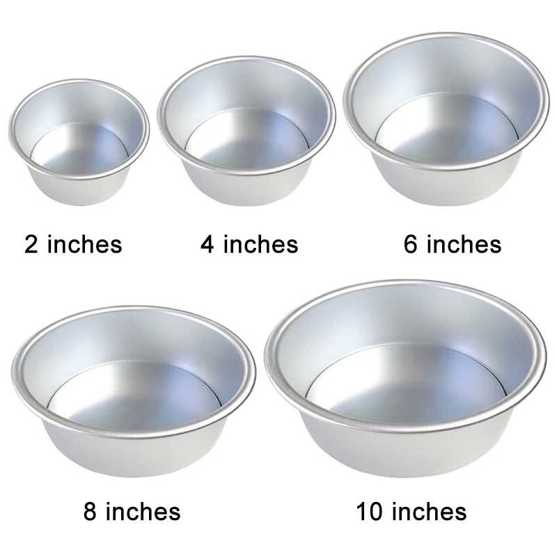 2 4 6 8 10 Inch Cake Mold Aluminium Alloy Round Diy Cakes Pastry Mould Baking Tin Pan Kitchen Tool Fping Cake Molds Aliexpress
