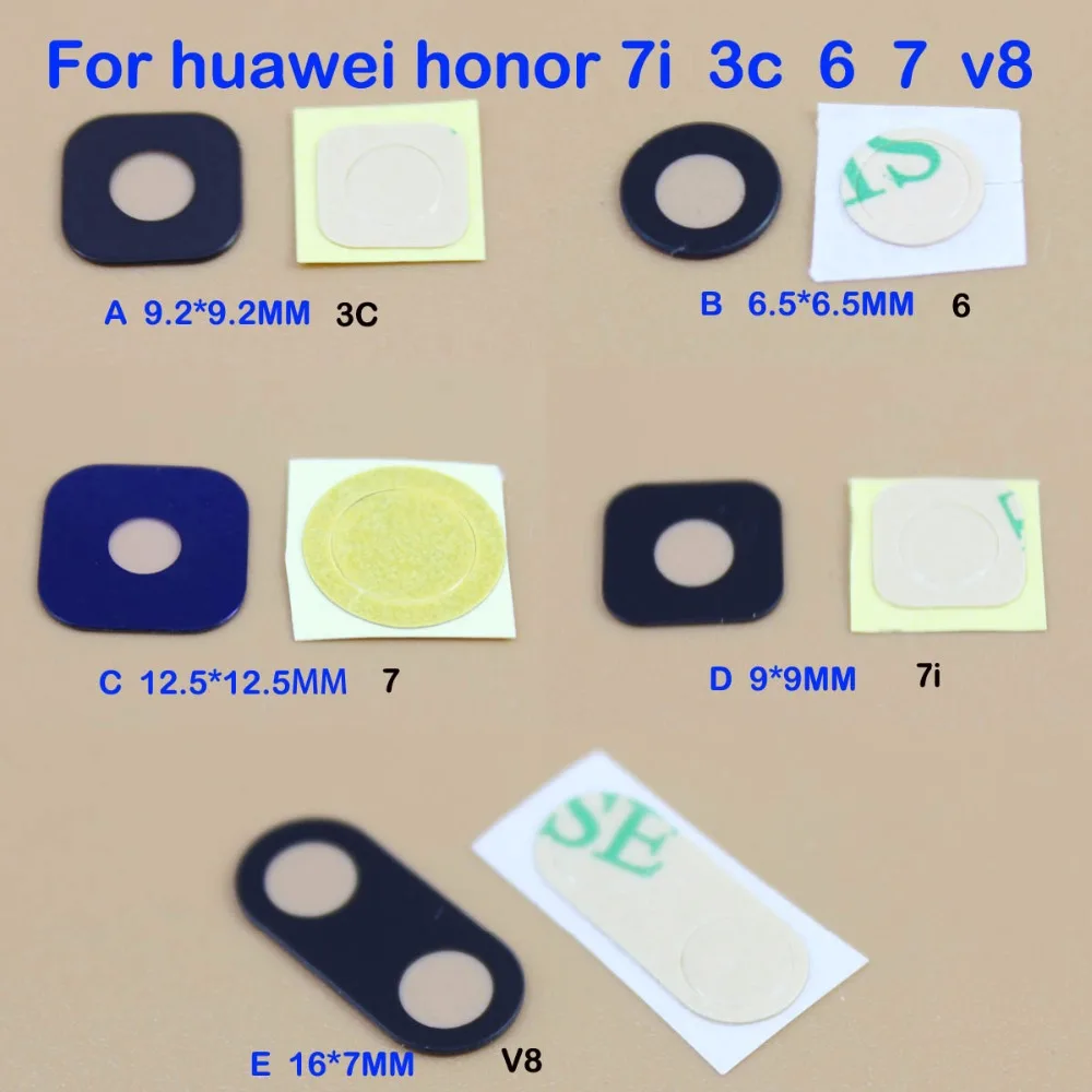 YuXi задняя камера стеклянная крышка объектива для huawei honor 7i 3c 6 7 v8 запасной ремонт |