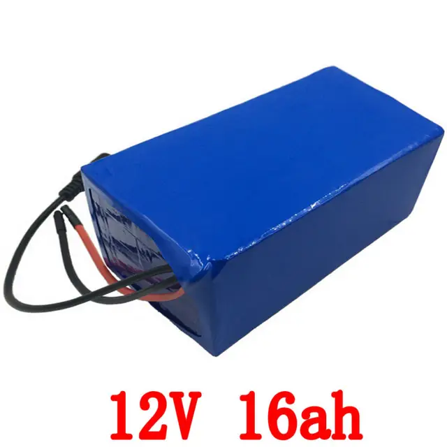 Cheap LED light / street light power supply 12v 16ah 250w lithium battery with 12.6v 5A charger,25A BMS 12v battery pack free shipping