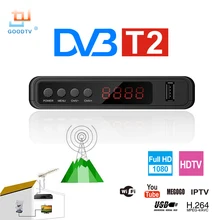 U2C DVB T2 Wi-Fi ТВ тюнер DVB-T2 ресивер Full-HD 1080P цифровой Смарт ТВ коробка Поддержка MPEG H.264 I P ТВ Встроенный Русский Руководство