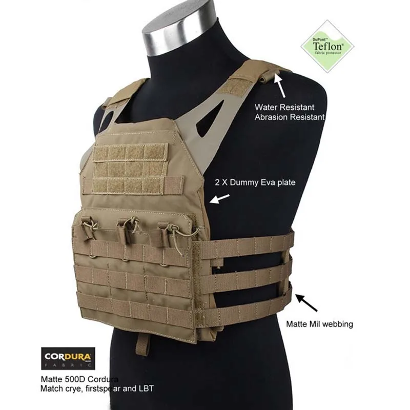 

TMC JPC Tactical Vest 15 Ver Jumper Plate Carrier Vest CORDURA 500D Matte CB for Airsoft Cosplay Miliary