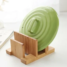 Бамбуковая деревянная разделочная доска рамка доска коробка для хранения кухонные стеллажи принадлежности горшок стойка кухонные приборы