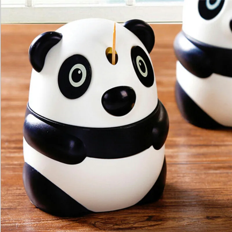 Креативная Автоматическая Подставка Для Зубочисток мультяшная панда коробка модная персональная Милая особенность панда зубочистка держатель коробочка для Зубочисток