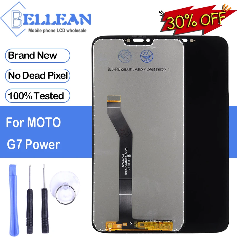 

Dinamico Promotion G7 Power LCD For Motorola G7 Prower LCD With Touch Screen Panel Digitizer Assembly Free Shipping With Tools