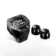 TPMS Wireless Sensor Motorcycle Tire Pressure Monitoring Waterproof LCD Display NEW Cimiva