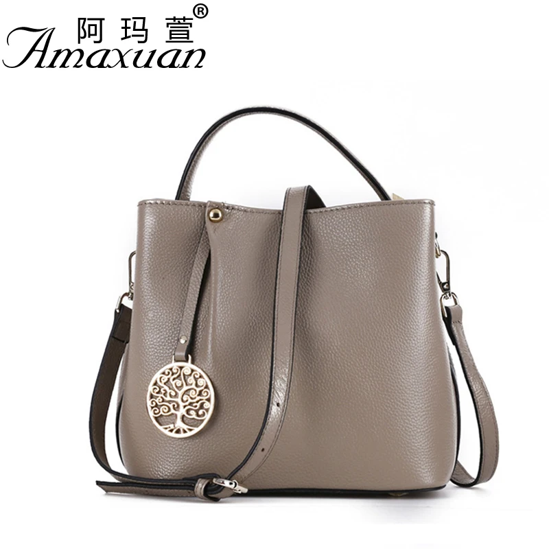 2017 fashion Genuine font b leather b font Messenger shoulder bag new single shoulder bag casual