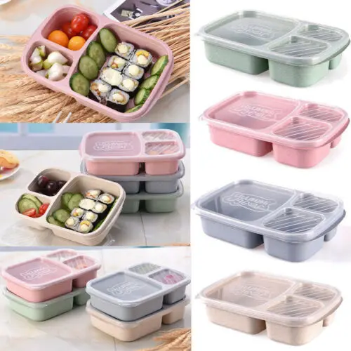 

faroot Microwave Bento Utensils Lunch Box Picnic SuShi Food Container Plastic Kitchen Storage Box Hot Sale