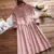 Мори Девушка Harajuku Старинные Ретро Хиппи Boho Опрятный Стиль Богемный Халат Свободные Симпатичные Sweet Толстый Плед Хлопок Весна Осень Dress