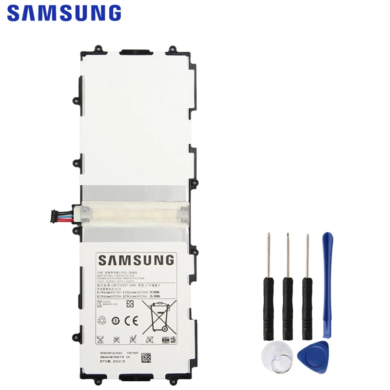 Samsung SP3676B1A Батарея для samsung Galaxy Tab 10,1 S2 10,1 N8000 N8010 N8020 P7510 P7500 P5100 Tab Батарея 7000 мА-ч