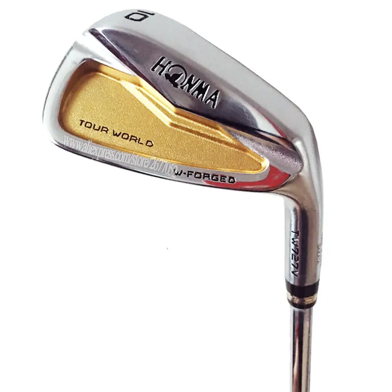 Новые клюшки для гольфа HONMA TW727V золотые клюшки для гольфа 4-10 набор клюшек стальной вал R или S гибкий вал для гольфа Cooyute