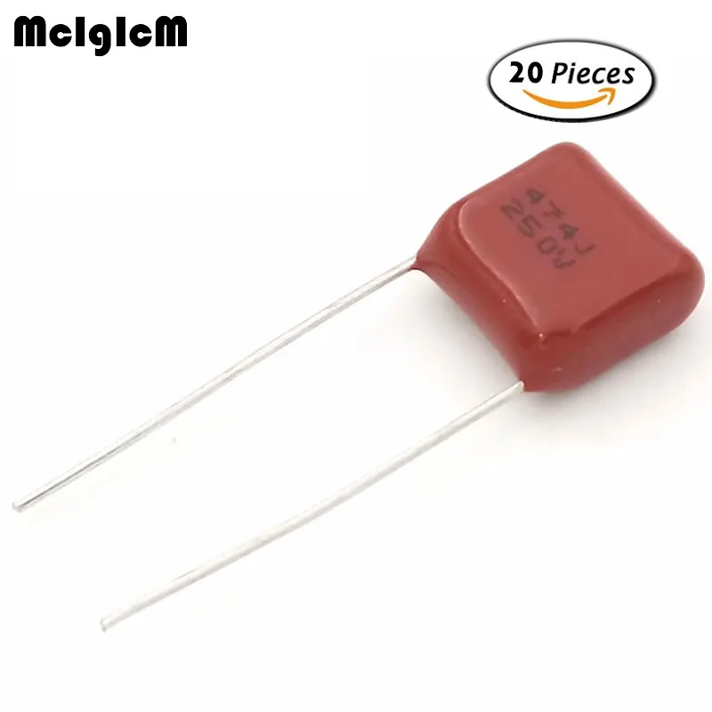 Mcigicm 474 470nF 100 В 250 400 450 630 CBB Полипропиленовых пленочных конденсаторов шаг 5 мм 10 15 |