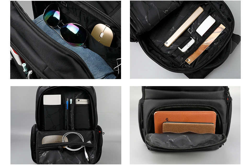 Tigernu многофункциональные мужские рюкзаки для ноутбука 17 дюймов, нейлоновый водонепроницаемый рюкзак с защитой от кражи, вместительный рюкзак mochila Anti roubo