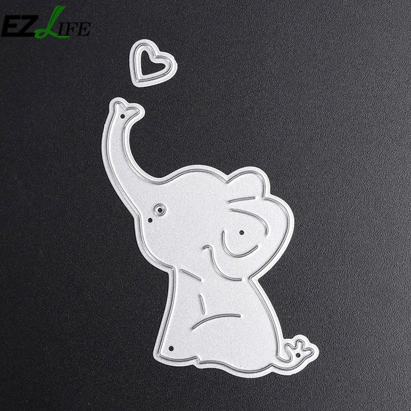 

2pcs/Set Baby Elephant Scrapbooking Cutting Dies Metal Animal Scrapbooking Die Cut Stencil for DIY Scrapbooking Craft Dies