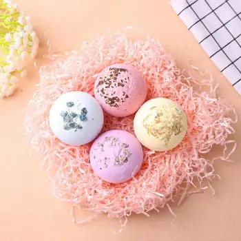 

4pcs Flower Flavor Skin Whitening Ease Relax Bubble Bombs Bath Salt Balls Bath Salt Ball Body SPA Skin Care Natural Bath Bombs