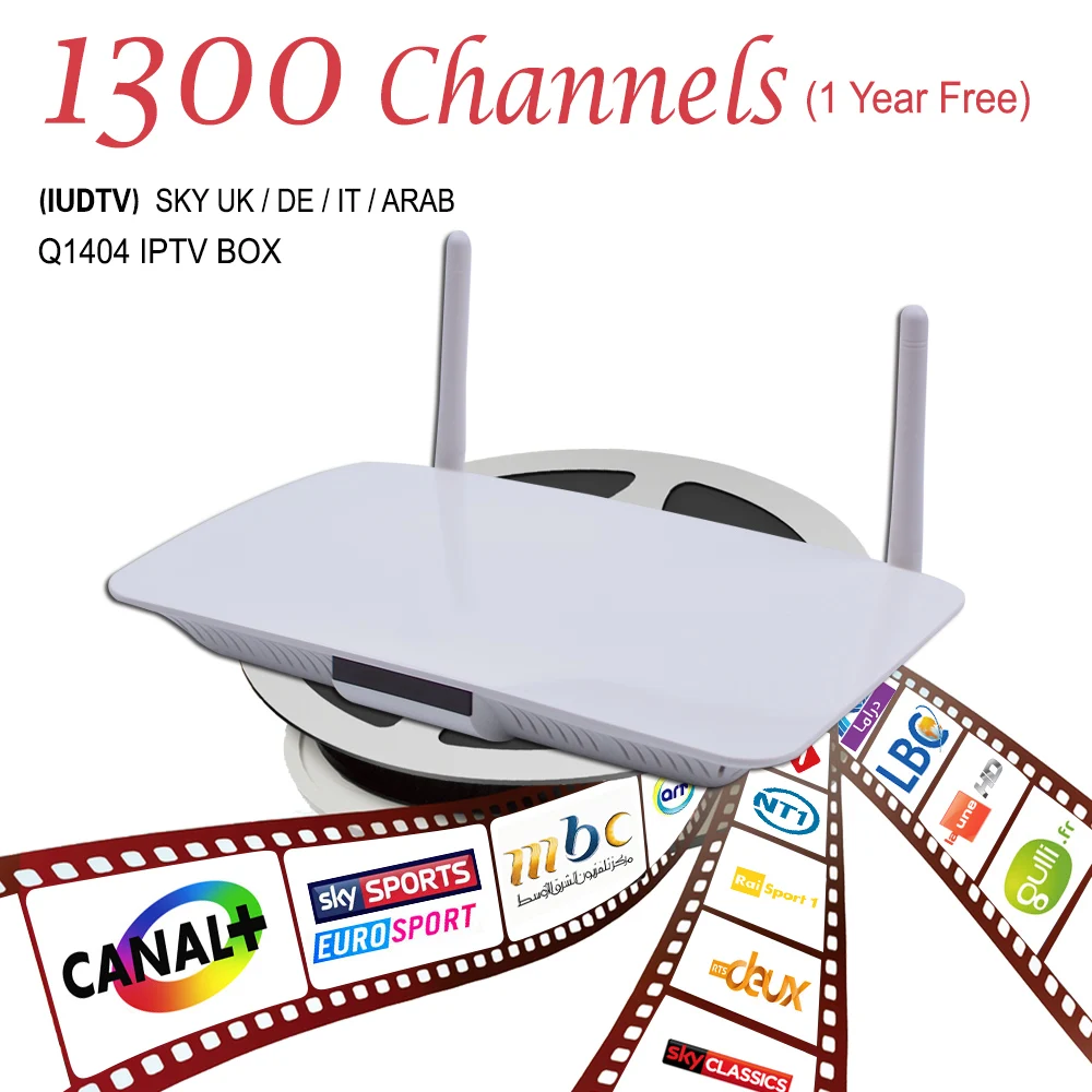  Q1404 Tv Box Android4.4 Android Iptv Set Top Box Iptv Box Europe Channels Iptv Account Europe 1300 Channels Sky Portufal Russian 