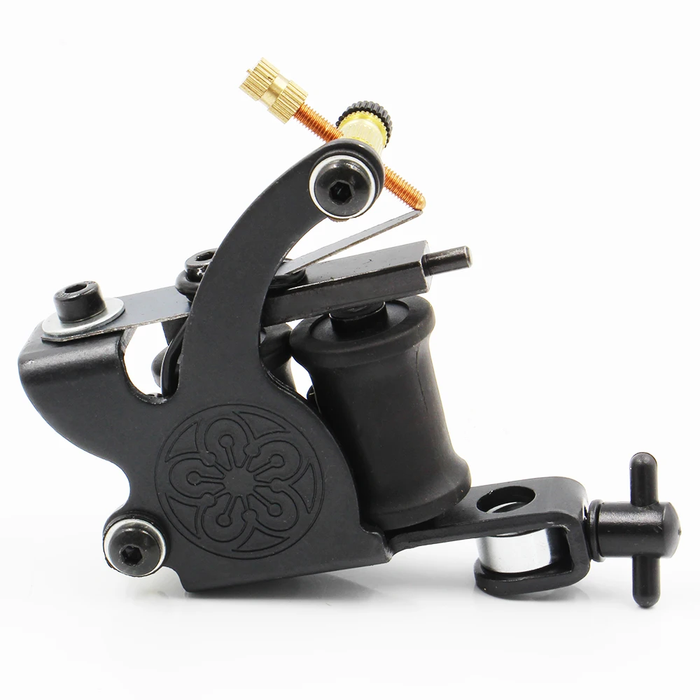Professional Aluminum Alloy Frame 10 Wrap Coils Tattoo Machine Gun For