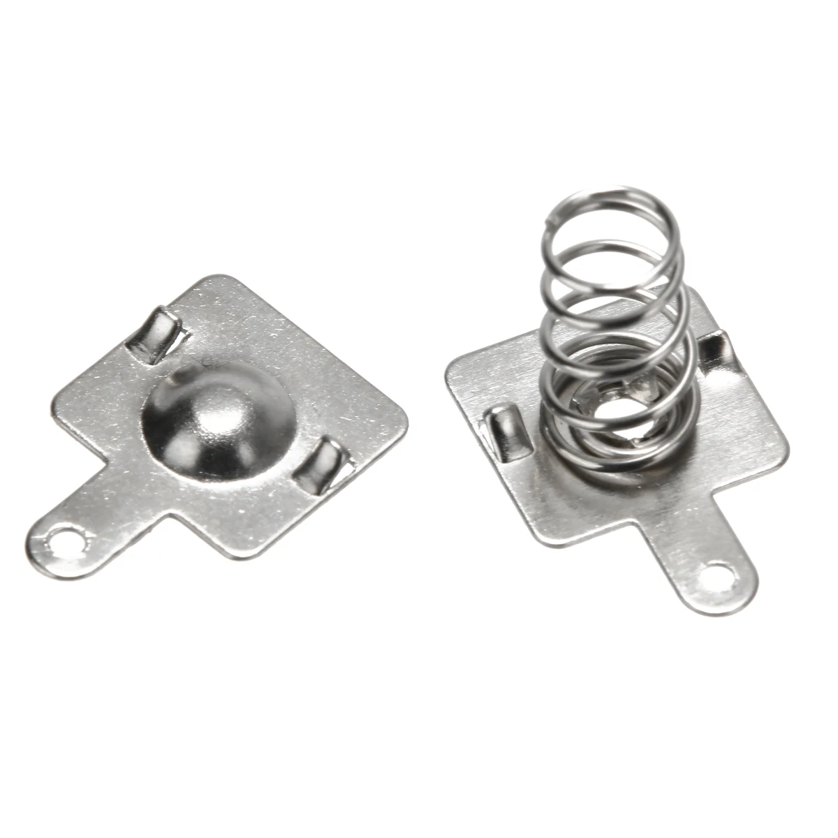 10Pairs Silver Replacement Metal Batteries Spring Contact Plate 14.5x9mm For AA AAA Batteries