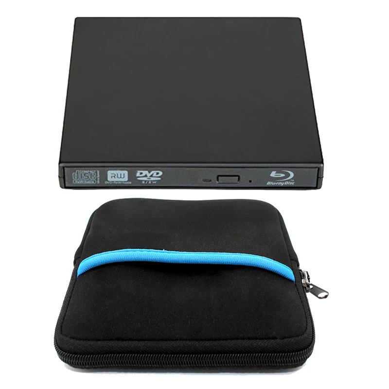 YAHEY Внешний Blu-ray Player с устройством USB 2,0 CD/DVD оптические дисководы/25 50 г BD-ROM RM RW записывающийся-для портативного компьютера ПК+ диск мешок