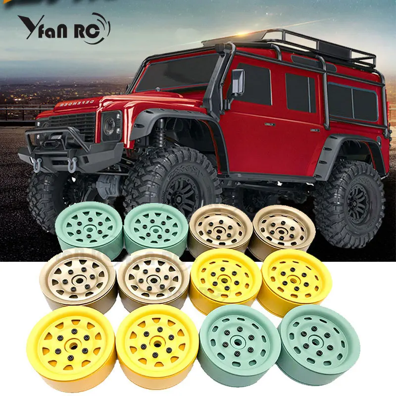 

Free Shipping 4PCS Metal 1.9" Beadlock Wheel Rim for 1/10 RC Rock Crawler Traxxas TRX4 D90 D110 Defender Axial SCX10 90046 90047