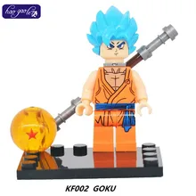 Haogaole 100 шт. Супер Герои Dragon Ball Z Goku Son Vegeta Мастер Роши с шариками кирпичи экшн строительные блоки игрушки