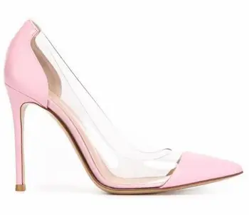 

Hot Selling Mix Color for Woman 2019 summer new style shallow high heel ladies fashion shoes PVC women sandals