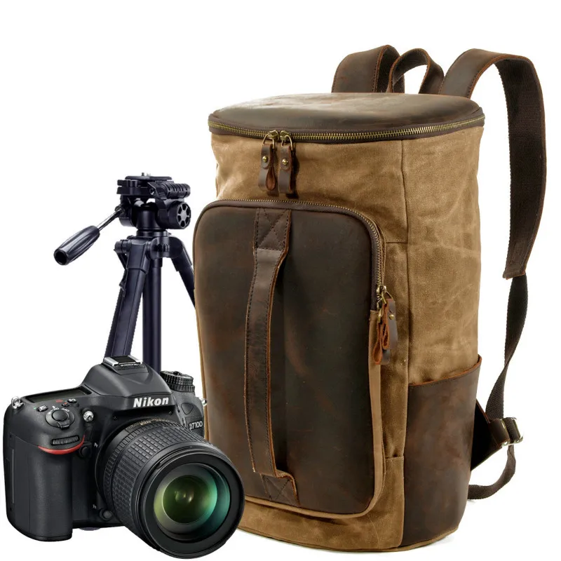 

Waterproof Camera Backpack Canvas Camera Shoulder Bag Large Capacity Backpacks DSLR Professional Backpacks for Canon Nikon Sony