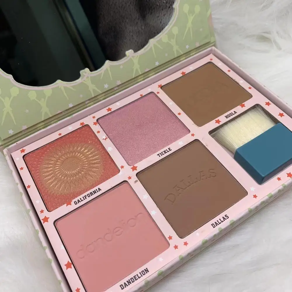 

New 5 Colors Highlighter Makeup Palette Glitter Eyeshadow Pallete Shimmer Illuminating Glow Bronzers CHEEKLEADERS Set Cosmetic