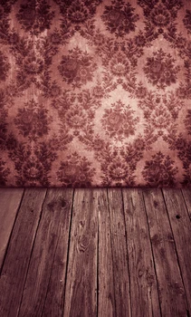 

HUAYI Hot Sales Art Fabric Brown Damask With Floor Backdrop Newborn For Studios Drop D-7263