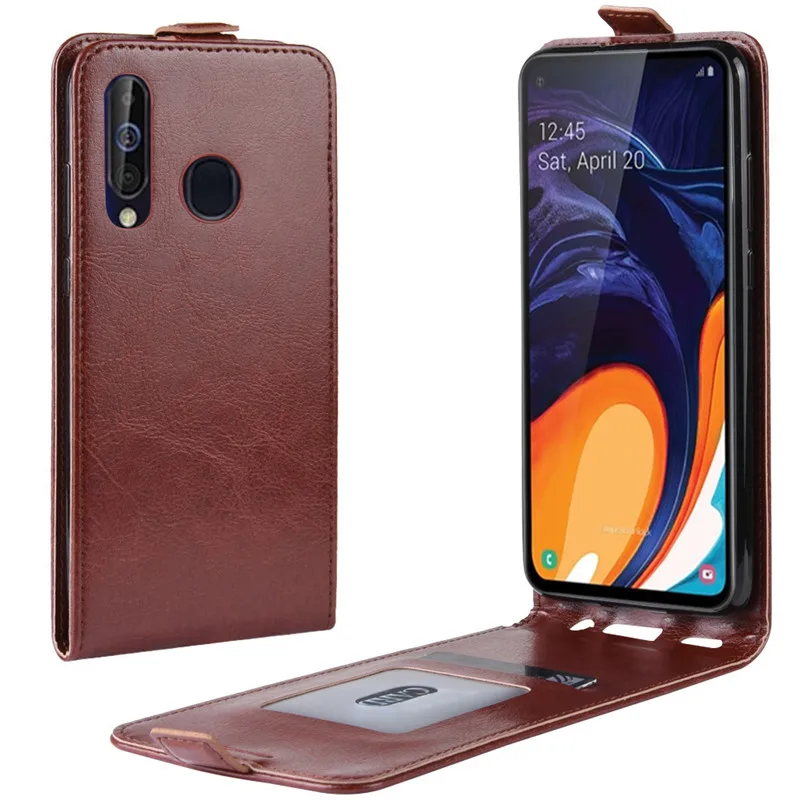 WIERSS Luxury Retro Leather Cover case for Samsung Galaxy A60 SM-A606F/DS Wallet flip leather cases coque fundas Etui> WIERSS Luxury Retro Leather Cover case for Samsung Galaxy A60 SM-A606F/DS Wallet flip leather cases coque fundas Etui>