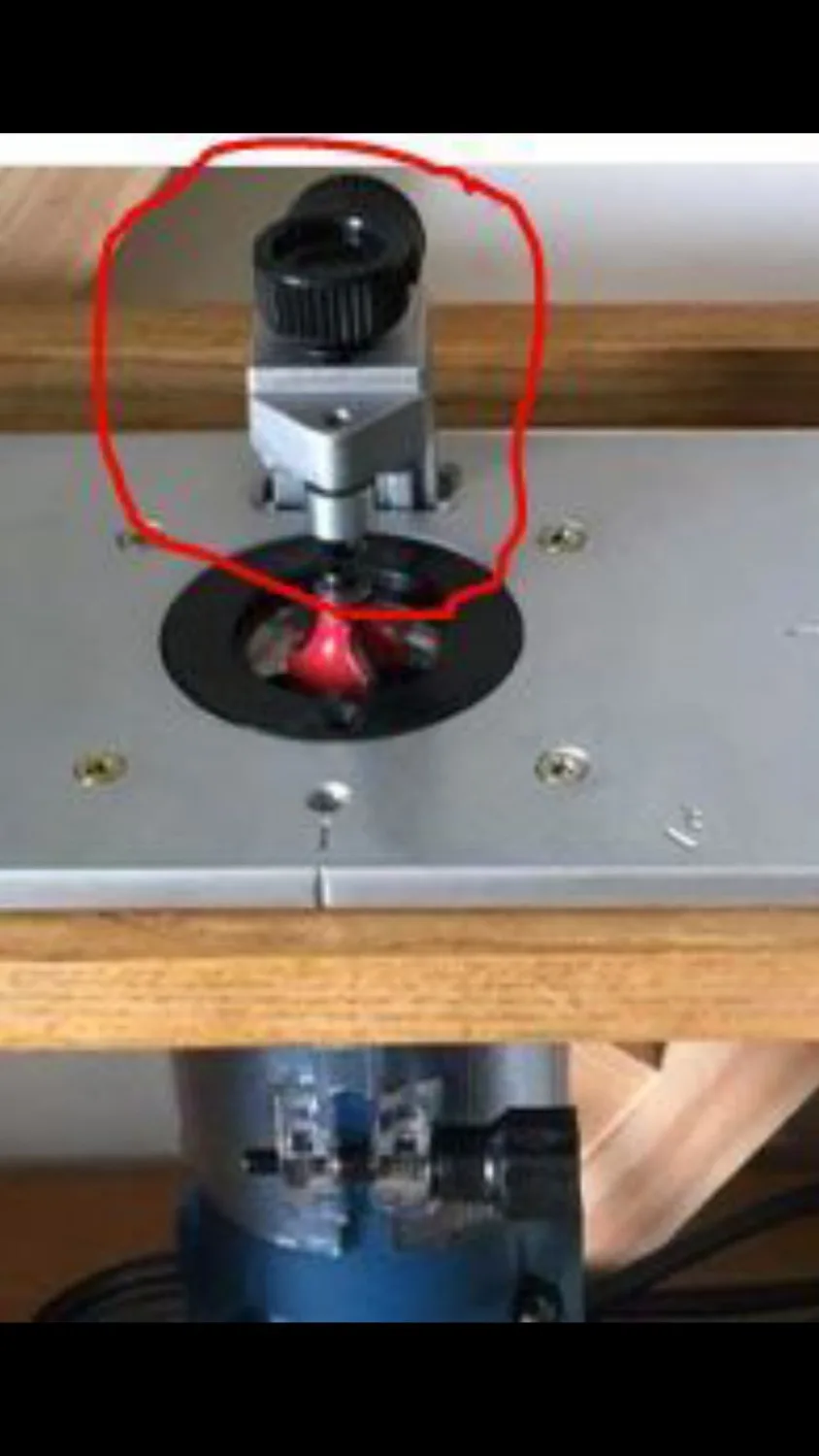 Only Lift for Aluminum Router Table Insert Plate Wood Router Trimmer for Woodworking Benches Engraving Machine