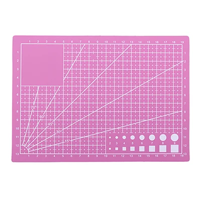 A3/A5 ПВХ коврик для резки лоскутный коврик для резки A3 Лоскутные инструменты Режущий коврик ручной инструмент DIY разделочная доска Двусторонняя самовосhealing вающаяся - Цвет: A5 pink