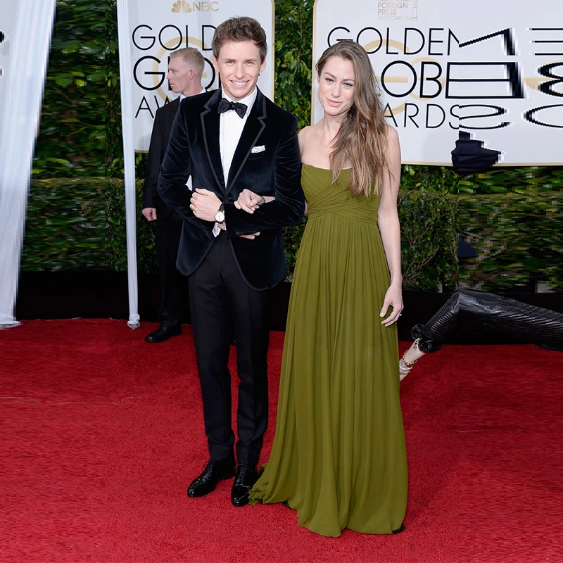 Olive Green Evening Gown