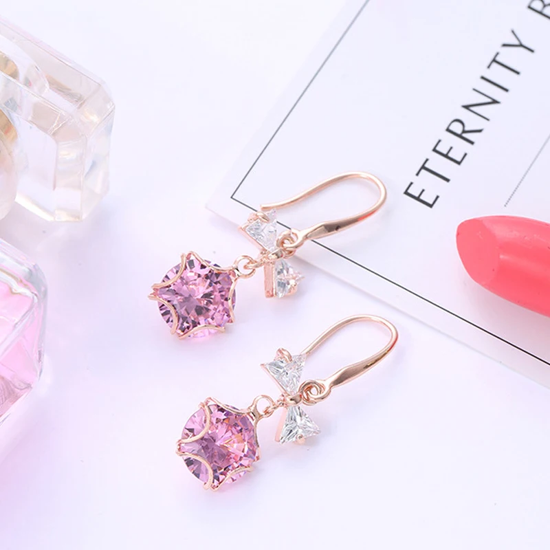 women 925 silver drop earrings