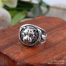 925 sterling silver jewelry Thai silver restoring ancient ways Thailand import of lions The king of beasts ring