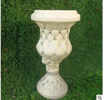 

Trumpet vase Decoration flowerpot Rome column road flower stage decoration wholesale wedding Rome column road cited