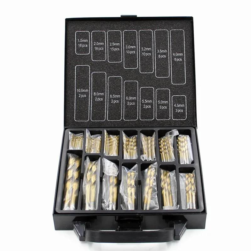 

99pc High Speed Steel Hemp Flowers Drill Carpentry Hole Opener Steel Plate Drill Hole Bit Suit