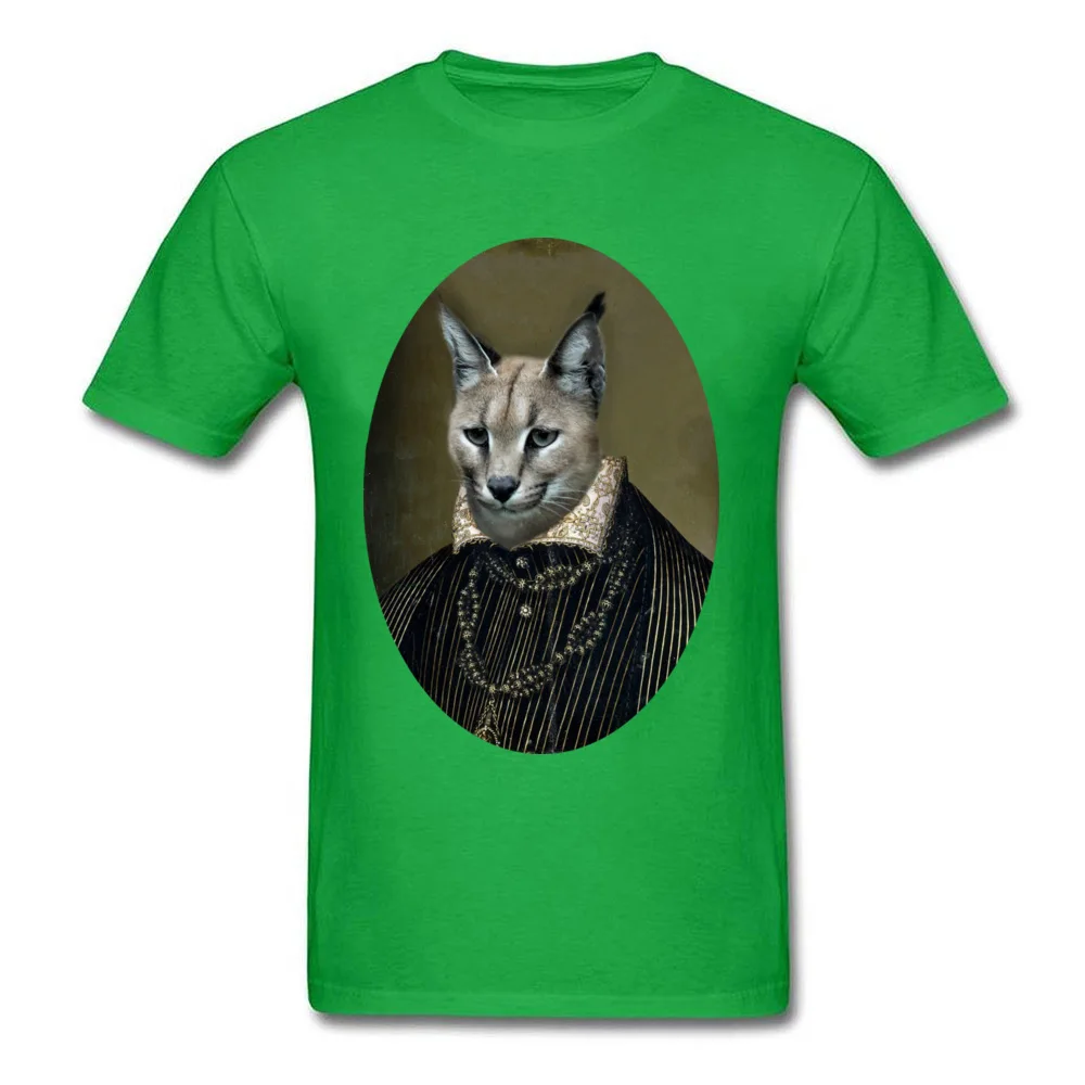 Cotton Fabric Men's Short Sleeve Henri Lynx T Shirts Simple Style Tops Shirts Company Printed Crewneck Tee-Shirt Henri Lynx green