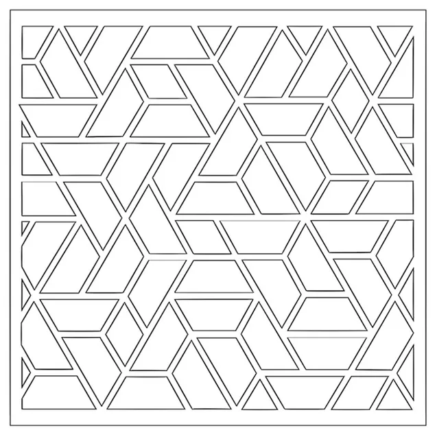 29 Styles Geometry Designs Plastic Stencil for DIY Scrapbooking