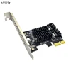 H1111Z добавьте в карты контроллер SATA 3 SATA3 PCI-E/PCIE SATA PCI Express SATA карта/мультипликатор/расширитель SATA3.0 6 ГБ 2 порта адаптер ► Фото 1/6