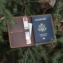 Real Genuine Practical Leather Men Car Document Passport Card Holder Travel Wallets Vintage Men’s vehicle file Purse 2017 New